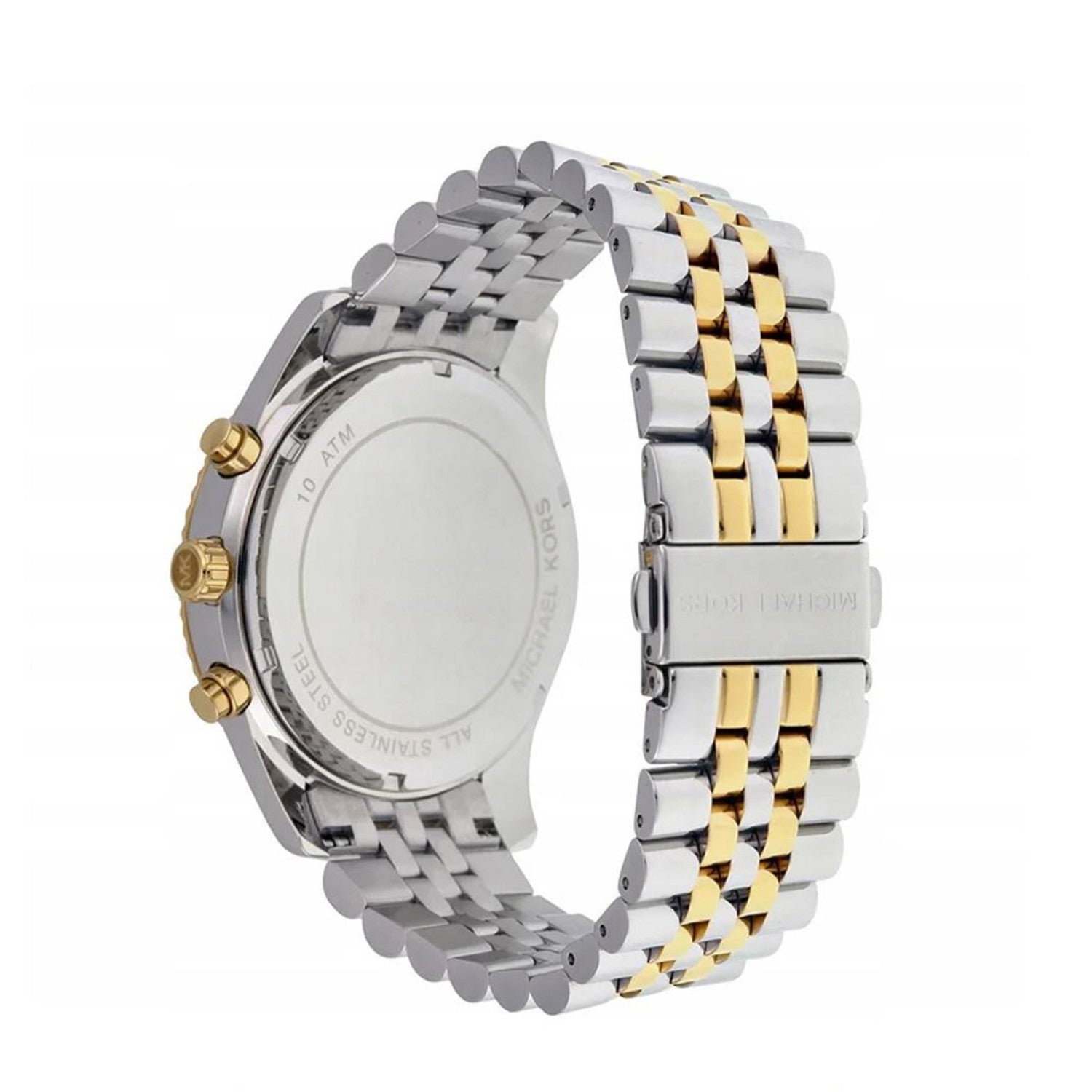  Shop Authentic Michael Kors Lexington Silver Dial Two Tone Steel Strap Watch for Women - MK5955 - Luxxuri