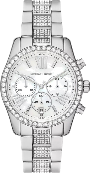 Shop Authentic Michael Kors Lexington Chronograph White Dial Silver Steel Strap Watch For Women - MK7243 - Luxxuri