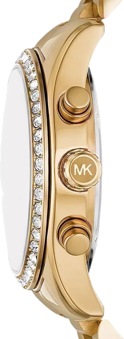  Shop Authentic Michael Kors Lexington Chronograph Gold Dial Gold Steel Strap Watch For Women - MK7377 - Luxxuri