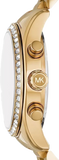  Shop Authentic Michael Kors Lexington Chronograph Gold Dial Gold Steel Strap Watch For Women - MK7377 - Luxxuri