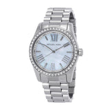  Shop Authentic Michael Kors Lexington Crystals Mother of Pearl White Dial Silver Steel Strap Watch for Women - MK1087 - Luxxuri