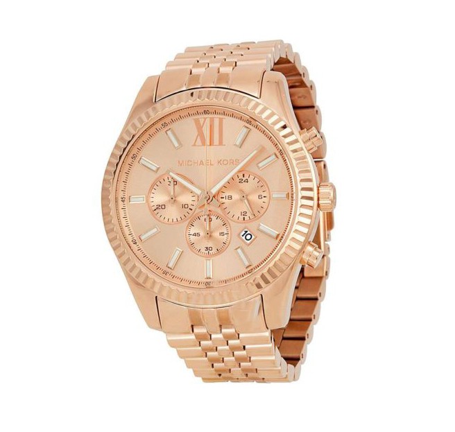  Shop Authentic Michael Kors Lexington Rose Gold Dial Rose Gold Steel Strap Watch for Men - MK8319 - Luxxuri