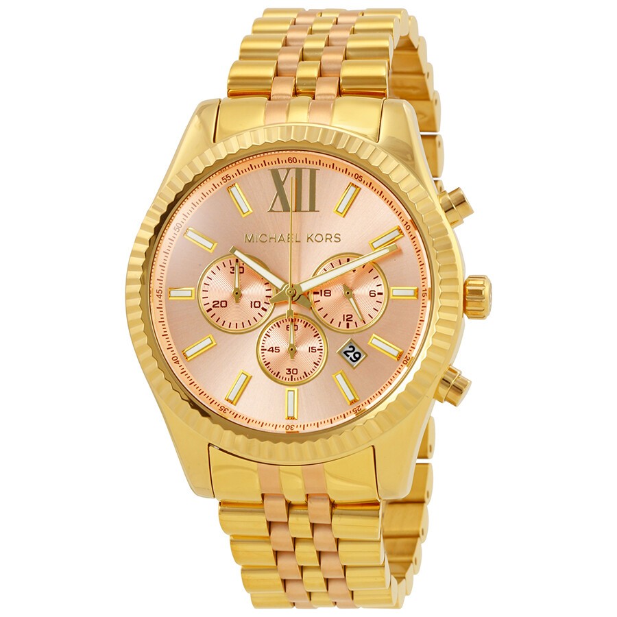  Shop Authentic Michael Kors Lexington Gold Dial Gold Steel Strap Watch for Women - MK6473 - Luxxuri