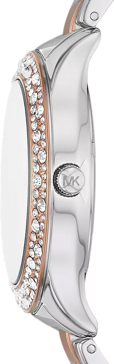  Shop Authentic Michael Kors Liliane Quartz Mother of Pearl White Dial Two Tone Steel Strap Watch For Women - MK1048 - Luxxuri