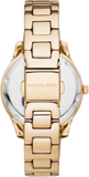  Shop Authentic Michael Kors Liliane Mother of Pearl White Dial Gold Steel Strap Watch For Women - MK4555 - Luxxuri