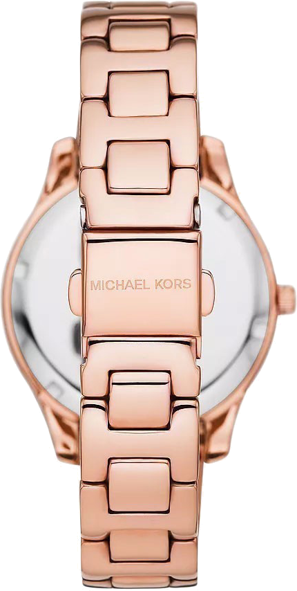  Shop Authentic Michael Kors Liliane Three Hand Rose Gold Dial Rose Gold Steel Strap Watch For Women - MK4651 - Luxxuri