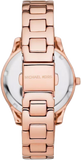  Shop Authentic Michael Kors Liliane Three Hand Rose Gold Dial Rose Gold Steel Strap Watch For Women - MK4651 - Luxxuri