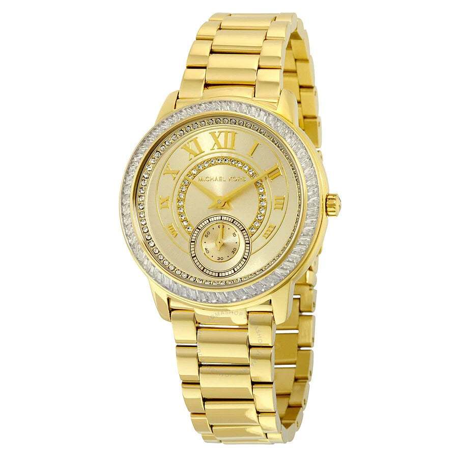  Shop Authentic Michael Kors Madelyn Quartz Gold Dial Gold Steel Strap Watch For Women - MK6287 - Luxxuri