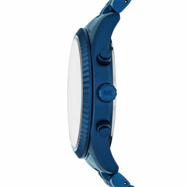  Shop Authentic Michael Kors Lexington Chronograph Blue Dial Blue Steel Strap Watch For Men - MK8791 - Luxxuri
