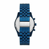  Shop Authentic Michael Kors Lexington Chronograph Blue Dial Blue Steel Strap Watch For Men - MK8791 - Luxxuri