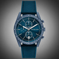 Michael Kors Accelerator Chronograph Blue Dial Blue Nylon Strap Watch for Men - MK9142