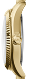  Shop Authentic Michael Kors Lexington Quartz Blue Dial Gold Steel Strap Watch For Women - MK3271 - Luxxuri