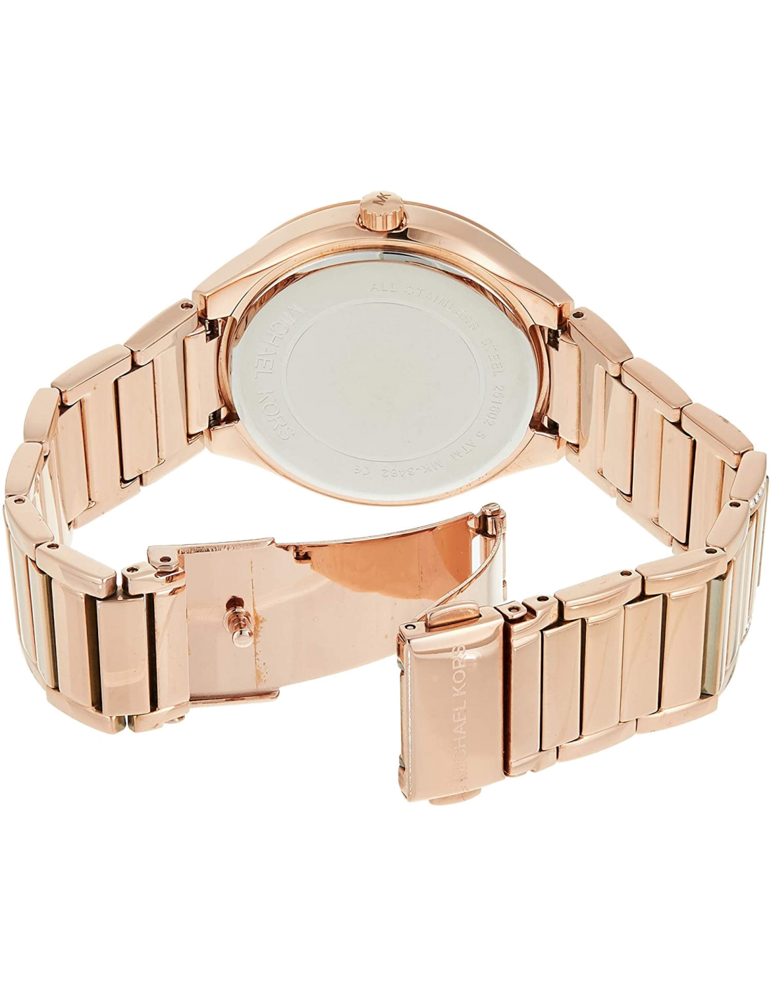 Michael Kors Kinley Rose Gold Dial Rose Gold Steel Strap Watch for Women - MK6210