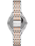  Shop Authentic Michael Kors Mindy Three Hand White Dial Two Tone Steel Strap Watch For Women - MK7077 - Luxxuri