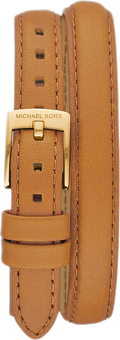 Michael Kors Empire Three Hand Gold Dial Brown Leather Strap Watch for Women - MK4721