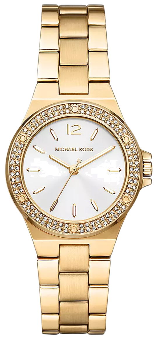  Shop Authentic Michael Kors Lennox Three-Hand Silver Dial Gold Steel Strap Watch For Women - MK7278 - Luxxuri