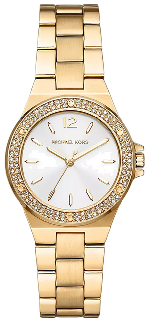  Shop Authentic Michael Kors Lennox Three-Hand Silver Dial Gold Steel Strap Watch For Women - MK7278 - Luxxuri