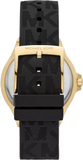  Shop Authentic Michael Kors Mini Lennox Quartz Black Dial Black Silicone Strap Watch For Women - MK7281 - Luxxuri