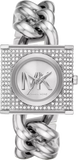  Shop Authentic Michael Kors Chain Lock Pave Silver Dial Silver Steel Strap Watch For Women - MK4718 - Luxxuri