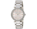  Shop Authentic Michael Kors Parker Silver Dial Silver Stainless Steel Strap Watch for Women - MK6483 - Luxxuri