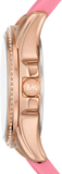  Shop Authentic Michael Kors Mini Pilot Quartz Rose Gold Dial Pink Silicone Strap Watch For Women - MK7375 - Luxxuri