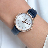  Shop Authentic Michael Kors Pyper Analog White Dial Black Leather Strap Watch For Women - MK2804 - Luxxuri