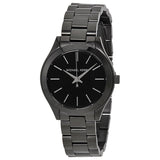  Shop Authentic Michael Kors Mini Slim Runway Black Dial Black Steel Strap Watch for Women - MK3587 - Luxxuri