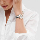 Shop Authentic Michael Kors Slim Runway White Dial Two Tone Steel Strap Watch for Women - MK3204 - Luxxuri