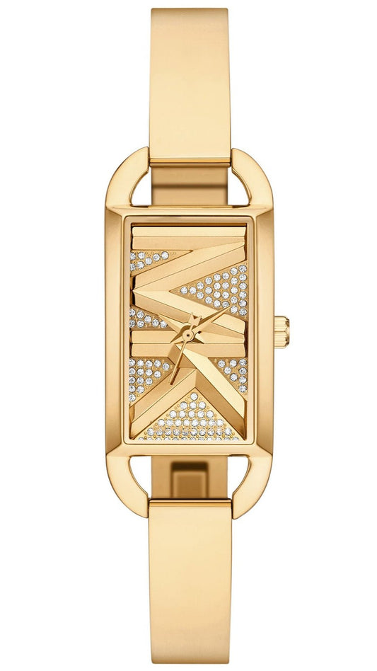 Michael Kors Empire Analog Gold Dial Gold Steel Strap Watch for Women - MK4840