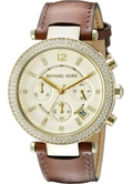  Shop Authentic Michael Kors Parker Champagne Dial Brown Leather Strap Watch for Women - MK2249 - Luxxuri