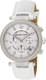 Shop Authentic Michael Kors Parker White Dial White Leather Strap Watch for Women - MK2277 - Luxxuri