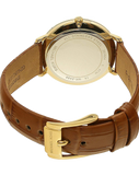 Shop Authentic Michael Kors Jaryn Quartz Gold Dial Brown Leather Strap Watch For Women - MK2496 - Luxxuri