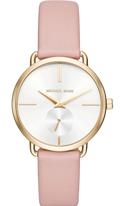  Shop Authentic Michael Kors Portia Quartz White Dial Pink Leather Strap Watch For Women - MK2659 - Luxxuri