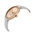  Shop Authentic Michael Kors Portia Rose Gold Dial White Leather Strap Watch For Women - MK2660 - Luxxuri