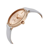  Shop Authentic Michael Kors Portia Rose Gold Dial White Leather Strap Watch For Women - MK2660 - Luxxuri