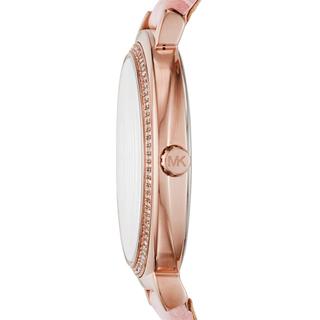  Shop Authentic Michael Kors Cinthia Mother of Pearl Dial Pink Leather Strap Watch for Women - MK2663 - Luxxuri