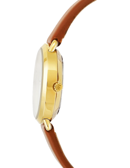  Shop Authentic Michael Kors Portia Quartz White Dial Brown Leather Strap Watch For Women - MK2734 - Luxxuri