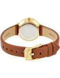  Shop Authentic Michael Kors Portia Quartz White Dial Brown Leather Strap Watch For Women - MK2734 - Luxxuri