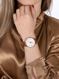  Shop Authentic Michael Kors Pyper Quartz Silver Dial Brown Leather Watch For Women - MK2740 - Luxxuri