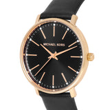  Shop Authentic Michael Kors Pyper Black Dial Black Leather Strap Watch For Women - MK2747 - Luxxuri