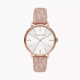  Shop Authentic Michael Kors Pyper Quartz Silver Dial Pink Leather Strap Watch for Women - MK2947 - Luxxuri