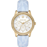  Shop Authentic Michael Kors Tibby Multifunction White Dial Blue Leather Strap Watch For Women - MK2965 - Luxxuri