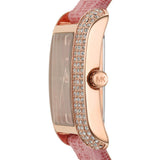  Shop Authentic Michael Kors Emery Quartz Diamonds Red Dial Pink Leather Strap Watch For Women - MK2966 - Luxxuri