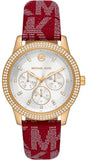  Shop Authentic Michael Kors Tibby Multifunction Silver Dial Red Leather Strap Watch For Women - MK2975 - Luxxuri