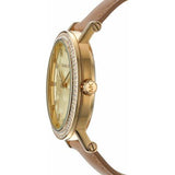  Shop Authentic Michael Kors Corey Analog Gold Dial Brown Leather Strap Watch for Women - MK2986 - Luxxuri