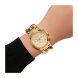  Shop Authentic Michael Kors Runway Twist Gold Dial Gold Stainless Steel Strap Watch for Women - MK3131 - Luxxuri