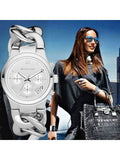  Shop Authentic Michael Kors Runway Twist Silver Dial Silver Stainless Steel Strap Watch for Women - MK3149 - Luxxuri