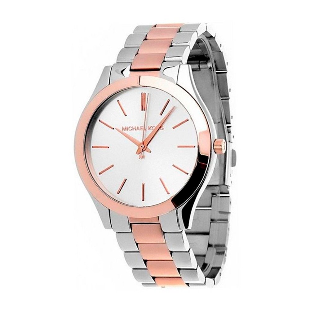  Shop Authentic Michael Kors Runway White Dial Two Tone Stainless Steel Strp Watch for Women - MK3204A - Luxxuri