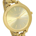 Michael Kors Runway Gold Dial Gold Steel Strap Watch for Women - MK3222