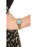  Shop Authentic Michael Kors Lexington Quartz Blue Dial Gold Steel Strap Watch For Women - MK3271 - Luxxuri